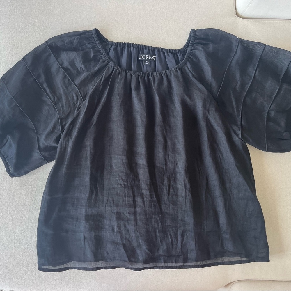 J. Crew Black Blouse